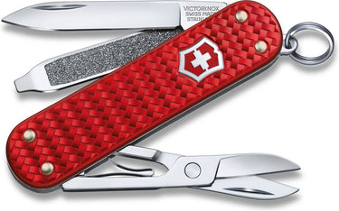 Victorinox classic precious alox zakmes - iconic red - 5 functies