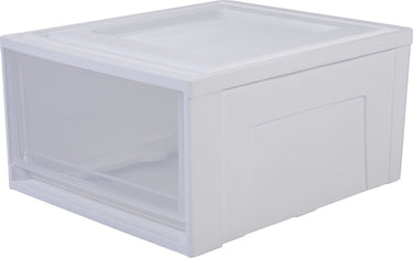 Iris maxi drawer stapellade - 30l - kunststof - wit transparant