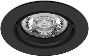 Philips led philips impala inbouwspot - 1-lichts - zwart - rond