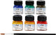 Kreul glas- en porseleinverf clear set 6x20 ml