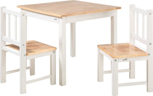 Geuther kinderstoeljes voor peuter met kindertafel - kinderzitgroep - 3-delige kinderzitgroep van hout - schildertafel voor kinderen - wit