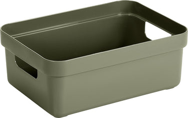 Sunware - sigma home opbergbox 9l donkergroen - 35 x 24,6 x 12,2 cm