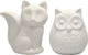 Creativ company https: www.cchobby.nl dierenspaarpot-uil-en-vos-h-9-cm-wit-2-stuk-1-doos