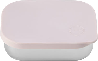 Aya ida aya ida - lunch box - opbergdoos - meenemen - brood - lunch - salade - rvs- siliconen deksel - 900ml - soft rose