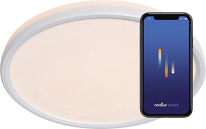 Nordlux liva-plafondlamp-smart-2700 6500k+rgb-ip44-wit