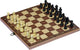 Goki schaakbord plooibaar 38x38x2.5cm, bord en figuren van hout, 7+