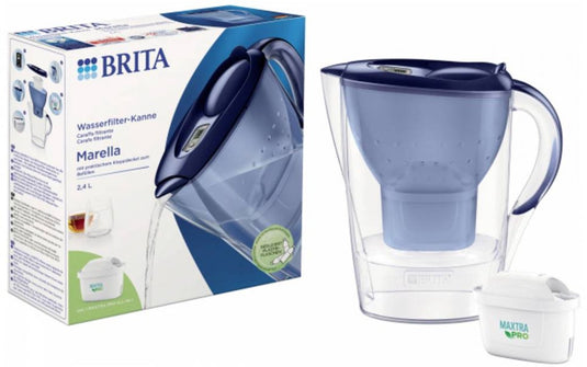 Brita marella waterfilterkan 2.4l blauw + maxtra pro waterfilter 1051119