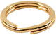 Creotime splitring, d: 15 mm, verguld, gp, 15 stuks