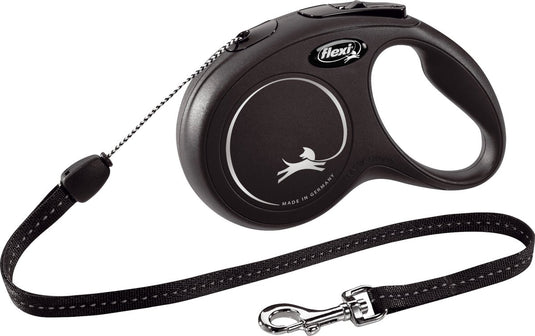 Flexi rollijn classic cord zwart