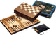 Philos schaak dam backgammon kassette veld 40 mm, koningshoogte 78 mm