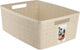 Curver jute opbergmand - m - 12 liter - gebroken wit