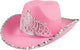 Boland hoed glimmer roze