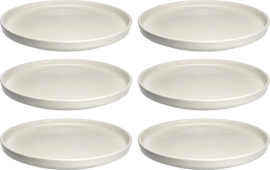 Leonardo roma bord 22cm creme - set 6