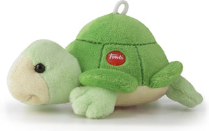 Trudi - sweet collection knuffel schildpad 11 cm - handgemaakt in italie - zacht pluche - knuffeldier voor jongens en meisjes - groen - 8x6x11 cm maat xxs