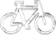 Rbv birkmann birkmann koekjesvorm fiets - 2,5x11x6,6cm