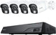 Reolink 4k uhd beveiligingscamerasysteem - poe - 8-kanaals nvr met 24 7 opname - slimme detectie - tweewegaudio - nvs8-8mb4