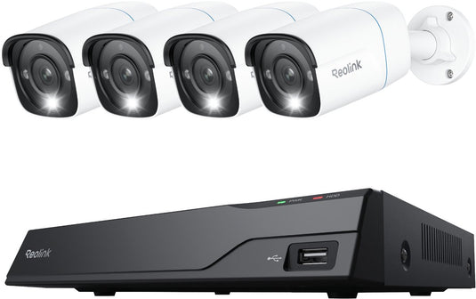 Reolink 4k uhd beveiligingscamerasysteem - poe - 8-kanaals nvr met 24 7 opname - slimme detectie - tweewegaudio - nvs8-8mb4