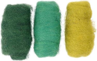 Creativ company cc creotime gekaarde wol set 3x10gr groene harmonie