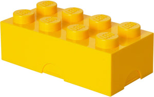 Lego - lunchbox brick 8 - polypropyleen - geel