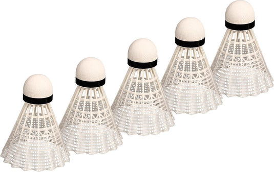 Avento 5 badminton shuttles - wit