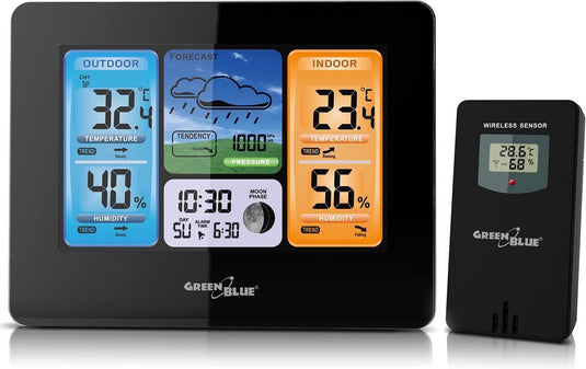 Greenblue draadloos weerstation met dcf-systeem - gb526
