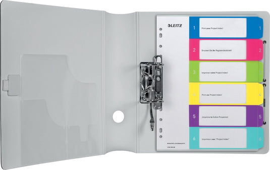 Leitz numerieke tabbladen wow pc-printable 1242 kleurenassortiment pp