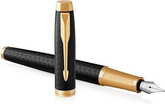 Parker im vulpen | premium zwart | fijne penpunt met blauwe navulling | geschenkdoos