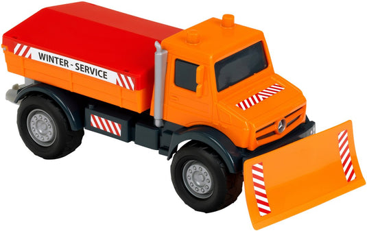 Klein toys - mercedes-benz - unimog winter service - voor binnen en buiten - schaal 1:24