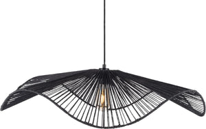 Leitmotiv hanglamp sombra large - zwart - 80x80x19cm - modern - hanglampen eetkamer, slaapkamer, woonkamer