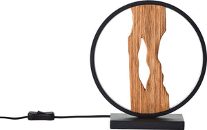 Brilliant chaumont - tafellamp - led 7,5w 3000k - zwart hout