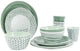 Bo-camp servies - mix match - 16-delig - melamine - groen - leaf