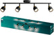 Philips led philips niall spot - plafondspot met vier lichtpunten - zwart met goud design - gu10 led fitting