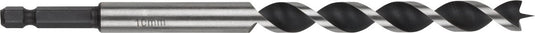Wolfcraft - 10mm slangenboor voor houtbalken - 165mm - zeskantschacht houtboor - hex - 7133000