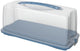 Rotho fresh cakedoos - bpa vrij - met afsluitbare clips - handig mee te nemen door handgreep