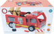Mentari voertuigen - brandweerwagen - 22,5x13,5x13cm - met accessoires - 3 jaar