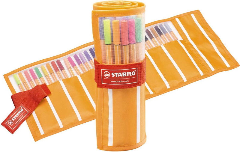 Afbeelding laden in galerijviewer, Stabilo point 88 - fineliner 0,4 mm - rollerset - 30 stuks etui - met 25 standaard + 5 neon kleuren
