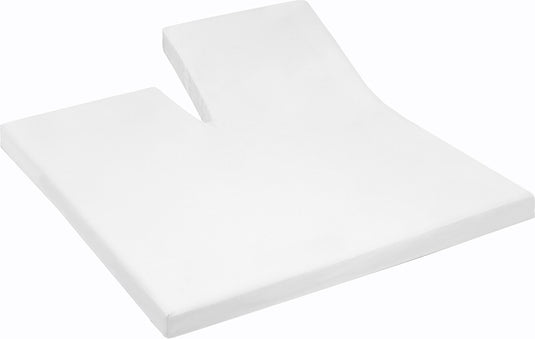 Cinderella - single-split - topper hoeslaken - premium molton - tot 25 cm matrashoogte - 200x200 cm - wit