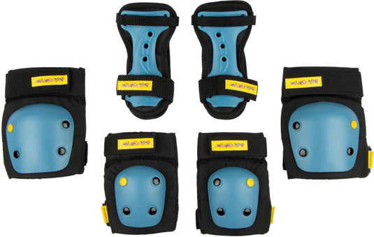 Nijdam skate beschermset junior - gamekeeper - zwart blauw - m