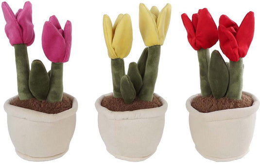 Take me home tulp plant knuffel pluche, 27cm