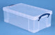 Really useful opbergbox 12 liter transparant wit