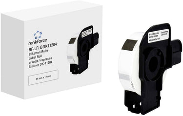 Renkforce rf-6027496, wit, zelfklevend printerlabel, doorlopend etiket, rol, papier, direct thermisch