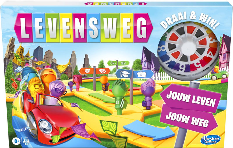 Laden Sie das Bild in Galerie -Viewer, Hasbro gaming levensweg - familiebordspel voor 2 tot 4 spelers - indoorspel voor kinderen vanaf 8 jaar - staafjes in 6 kleuren
