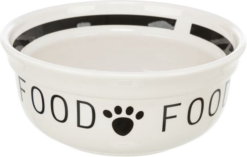 Chargez l'image dans la visionneuse de la galerie, Trixie - voerbak - hond - food - keramiek - wit zwart - 2,6 ltr - 25 cm
