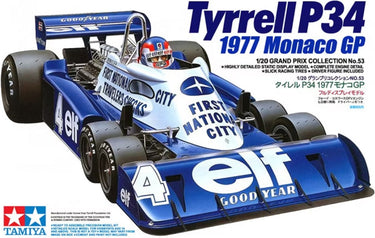 Tamiya modelbouwpakket militaire voertuigen - 20053 tyrrell p34 six wheeler monaco gp77 plastic - 1:20 - modelbouw