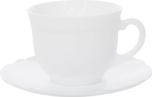 Luminarc trianon kop en schotel - 22cl - set-6
