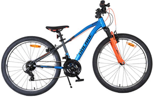 Volare boost kinderfiets - 24 inch - blauw oranje - 21 versnellingen