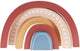 Merkloos sans marque houten bouwblokken regenboog speelgoed decoratie pastel kleuren.