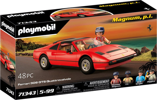 Playmobil magnum, p.i. ferrari 308 gts quattrovalvole - 71343
