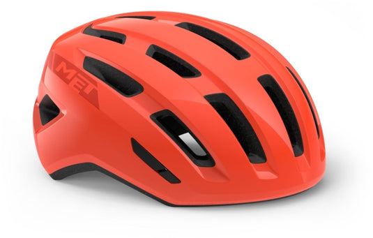 Met miles mips fietshelm mannen vrouwen – fietshelm stadsfiets volwassenen – e-bike – trekking – maat m l (58-61cm) – coral glossy (rood)