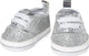 Heless poppenschoenen junior 38-45 cm zilver wit